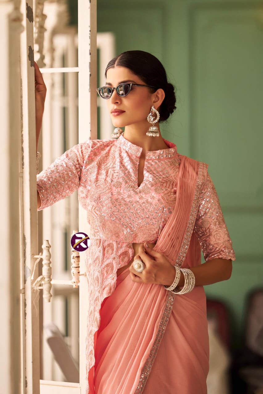 Elysian Charm Drape Royale Designer Saree Set