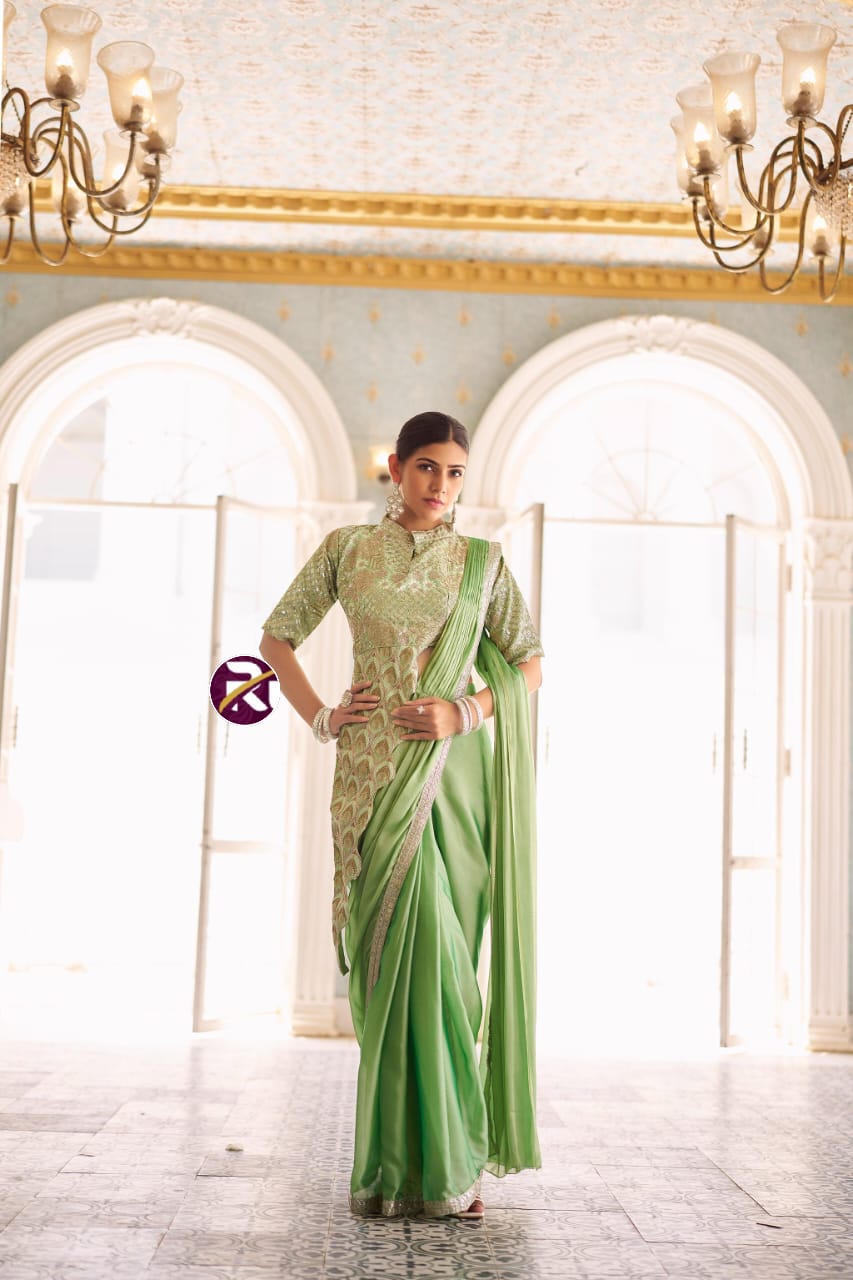 Elysian Charm Drape Royale Designer Saree Set