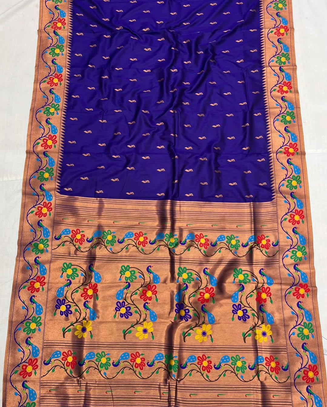 New Celebrity-Inspired Digital Printed Tabby Silk Saree